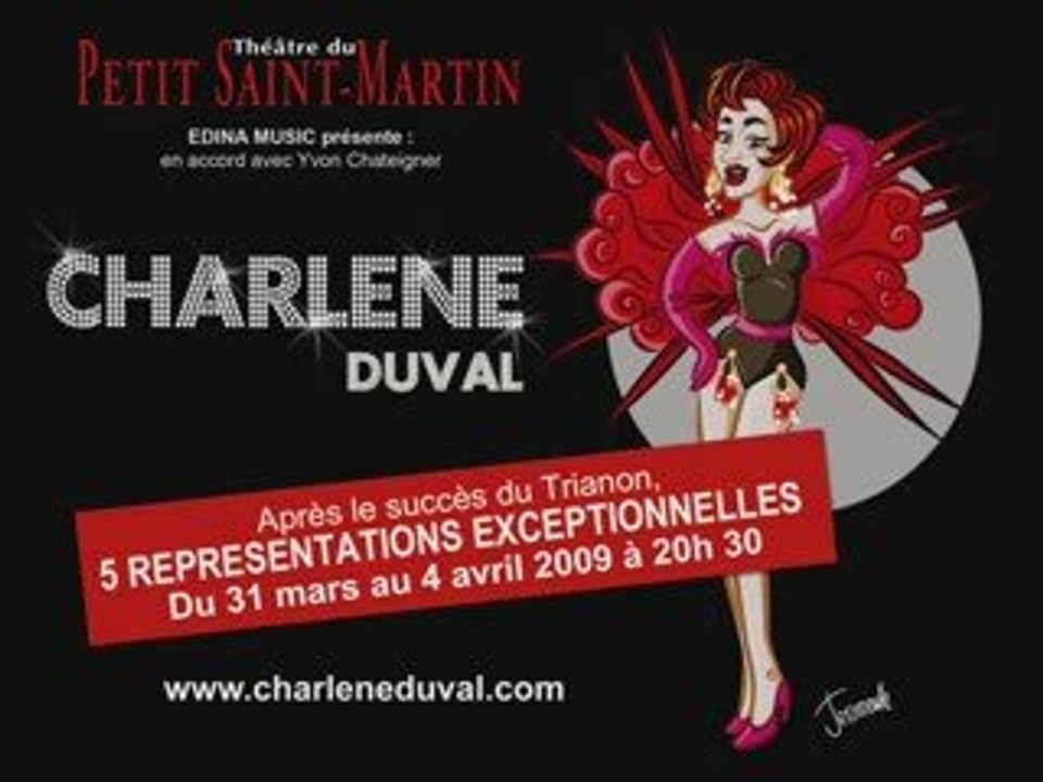 Charlène Duval au théatre du petit St Martin