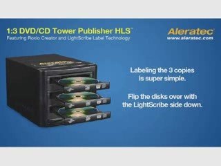 Aleratec 1:3 DVD/CD Tower Publisher HLS LightScribe Dupli...