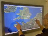 Dual Touch Through Glass Google Earth Touch - Prototype