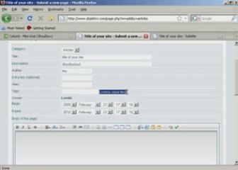 Cotonti Video Tutorial 10 - Creating New Pages