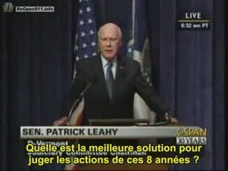 Le Sénateur Leahy veut une Commission sur les années Bush