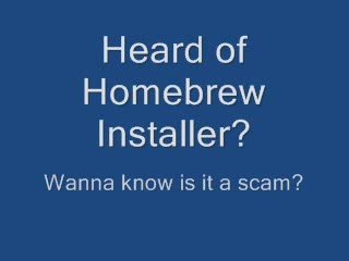 Homebrew Installer Scam