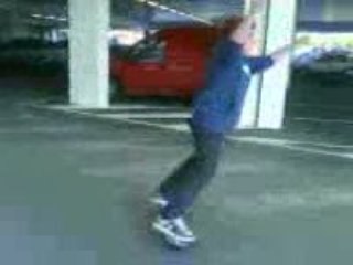 street surfing dans un parking