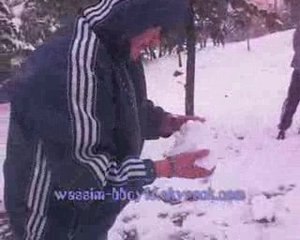 Entre amis sous la neige