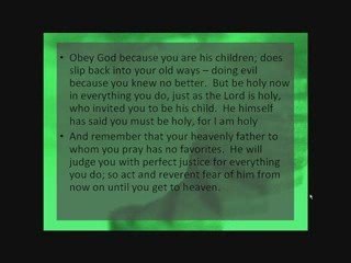 Obediance To God Brings Joy If...