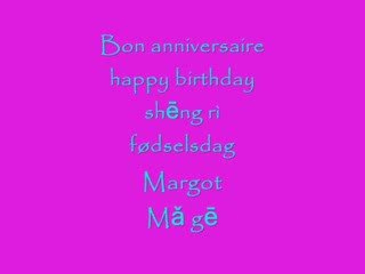 Anniversaire Margot 12 Ans Video Dailymotion