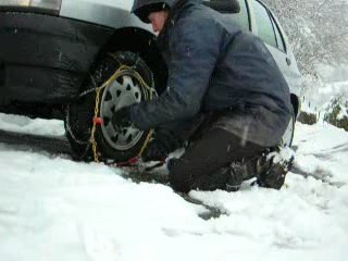 comment monter des chaînes à neige...