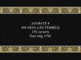 Coran sourate 004 an-nisa' les femmes juhayni 1/6 vostfr