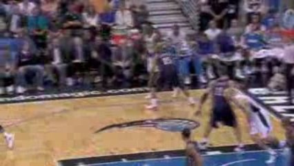 NBA Jarvis Hayes gets the steal and Vince Carter keeps it in