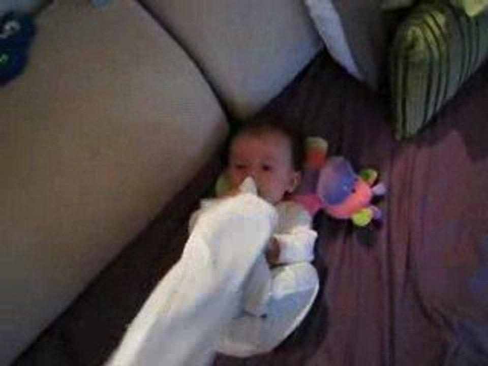 Stella with towel
