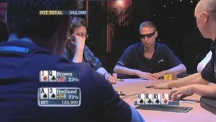 Poker EPT 3 Londres Brown Makes a Move