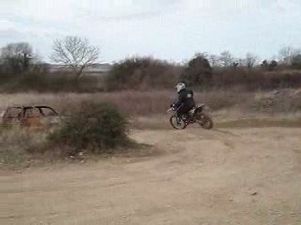 petit virage av dérapage av la 50 fantic 2008