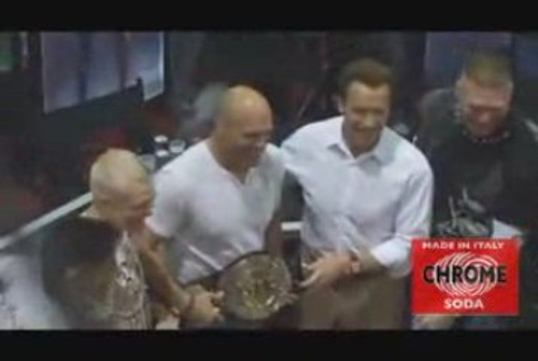 Arnold Schwarzenegger  & UFC Stars Randy Couture, Lesnar