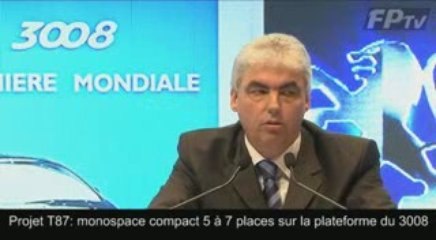 Jean-Philippe Collin annonce le monospace compact Peugeot