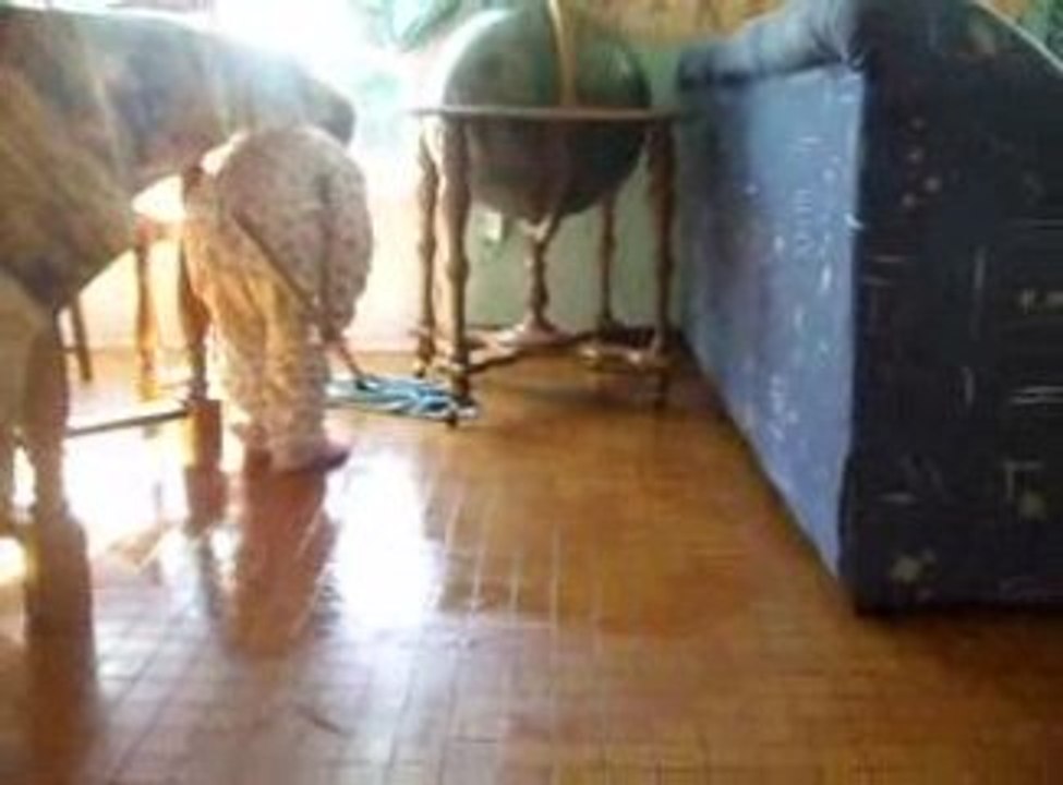 ma fille en plien delire de lavage mdr