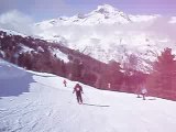 Petit bout de bonheur caméra embarquée sur le snow