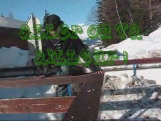Parkour enneigé