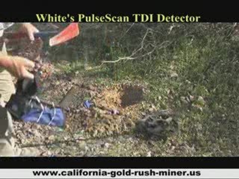 Gold Nugget Metal Detecting - White's TDI Metal Detector