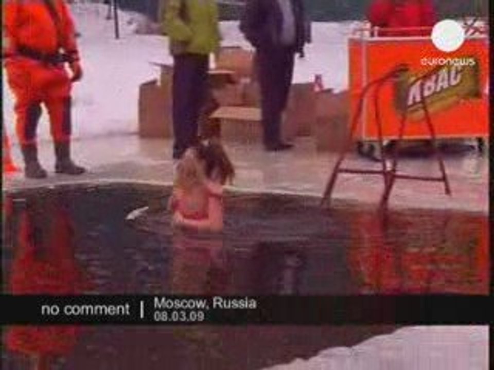 Baignade d'hiver en Russie