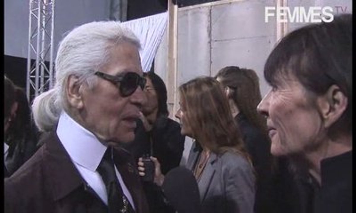 Interview de Karl Lagerfeld Collection Automne Hiver 2009