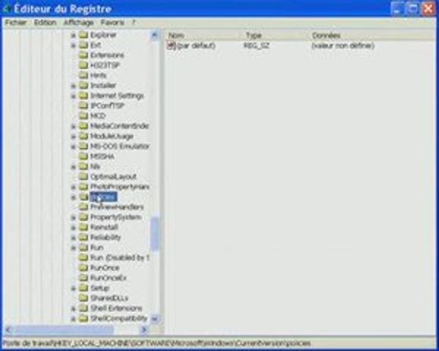 Utiliser par défaut l’écran d’ouverture de session classique