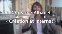 Christine Albanel à propos de la loi 