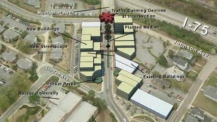 Proposed redevelopment of College Hill Corridor in Macon,...