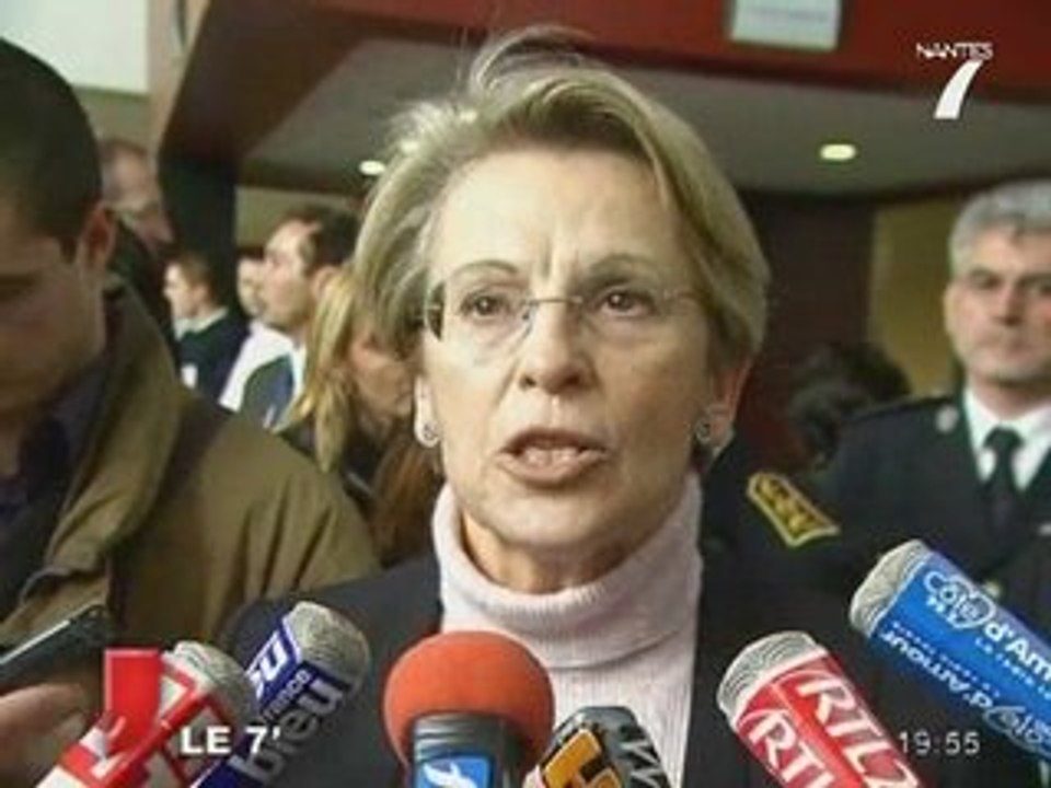Michèle Alliot-Marie en visite à Nantes