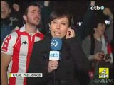 Reportera ETB - Celebracion Athletic en la copa en Bilbao
