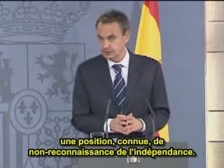 L'Espagne ne reconnaitra pas l'indépendance du Kosovo