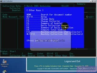 Demo on Cash Collection Transaction Entry