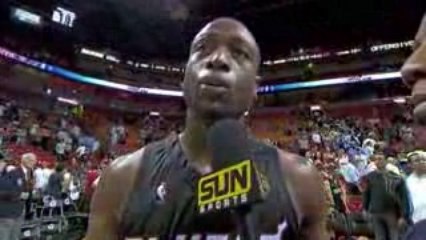 NBA Dwyane Wade talks about the incredible victory tonight a