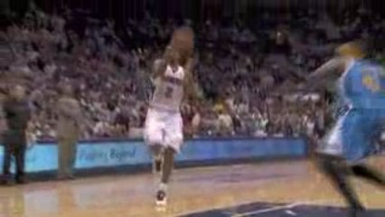 NBA Josh Smith creates the turnover and runs the opposite en