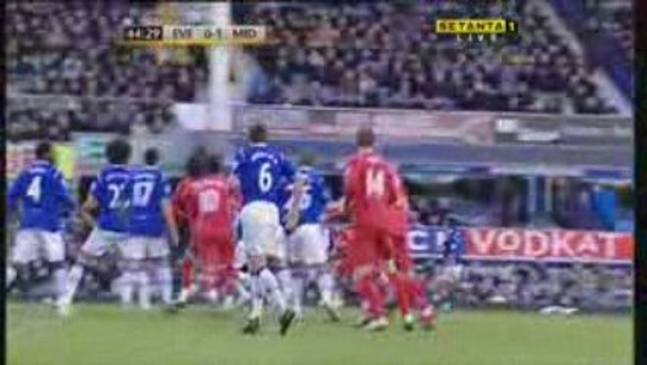 Everton v Middlesbrough 2-1 - Wheater Goal