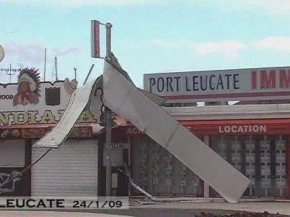 160Km Heure Port Leucate Tempête Klaus