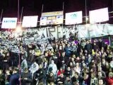 Angers-Lens: Début Tifos du Kop Magic Scop