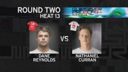 R2 H13 Quiksilver pro GoldCoast (Reynolds vs Curran)