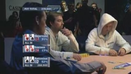 Poker EPT 2 Baden Antonius vs Skjervold