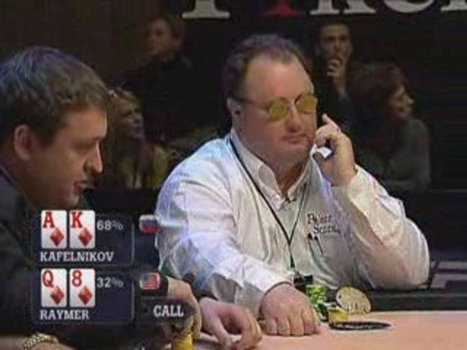 Poker EPT 1 Monte Carlo Kafelnikov plays strong vs Raymer