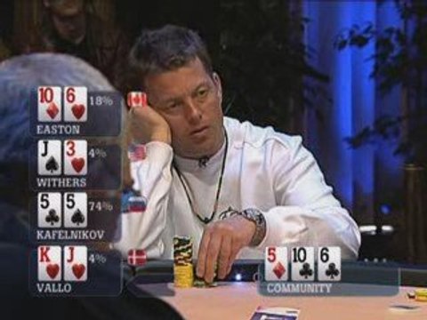 Poker EPT 1 Monte Carlo Easton eliminated by Kafelnikov