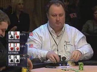 Poker EPT 1 Monte Carlo Raymer lucky to double up