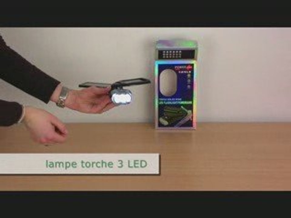 Chargeur solaire Eagle avec lampe torche 3 LED intégrée