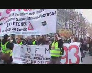 "De la maternelle à l'université", manif' du 11 mars à Paris