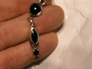 hand made jewelry Onyx-ruby