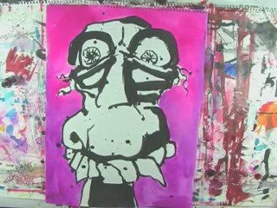 Street Splatter Artist | Live Splatter Artist Max Neutra