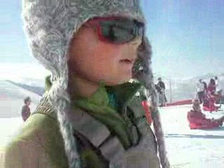corentin a la neige, corentin in de sneeuw
