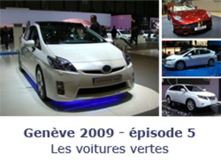 Genève 2009 :  les voitures écolo