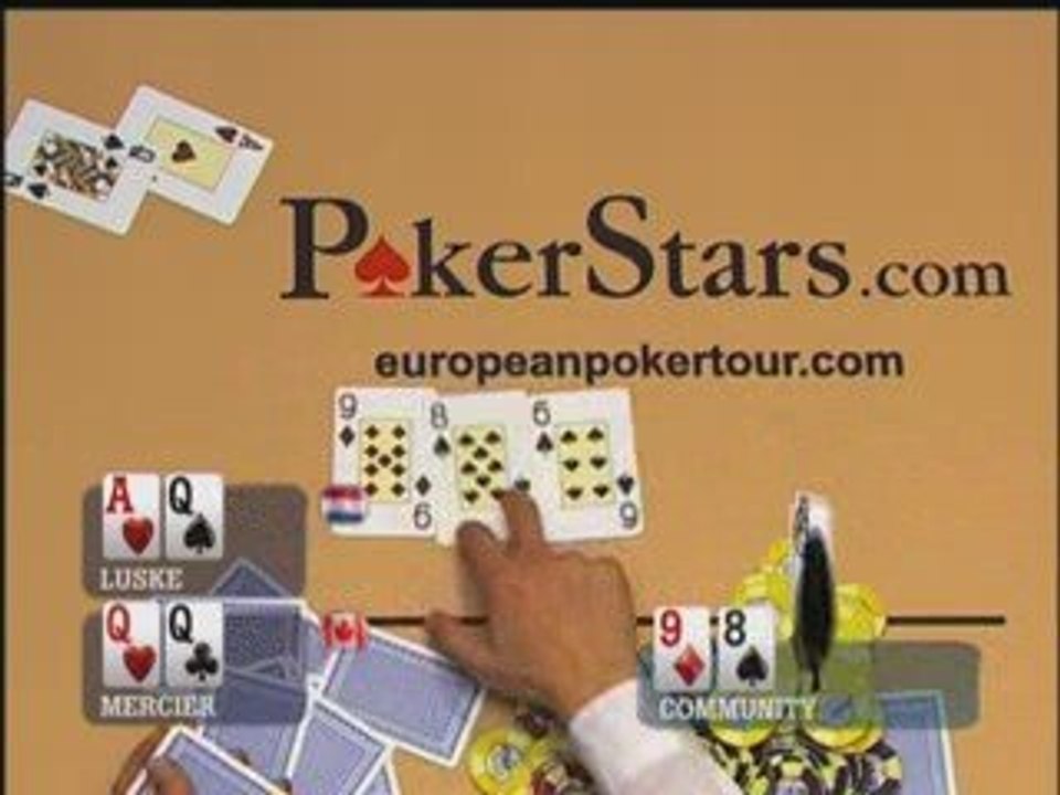 Poker EPT 1 Monte Carlo Marcel Luske eliminated by Mercier