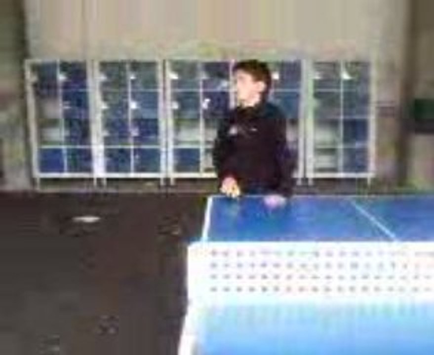 2 cons jouent au ping pong 2