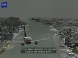 Hudson River Plane Landing Computer Animation